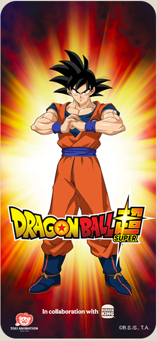 Dragon Ball Z full-bleed takeover artwork in collaboration with Toei Animation